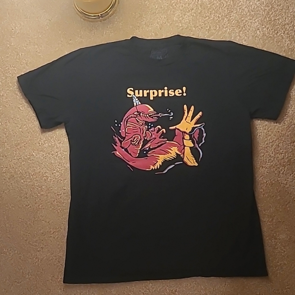 Graphic Image Tshirt alien surprise